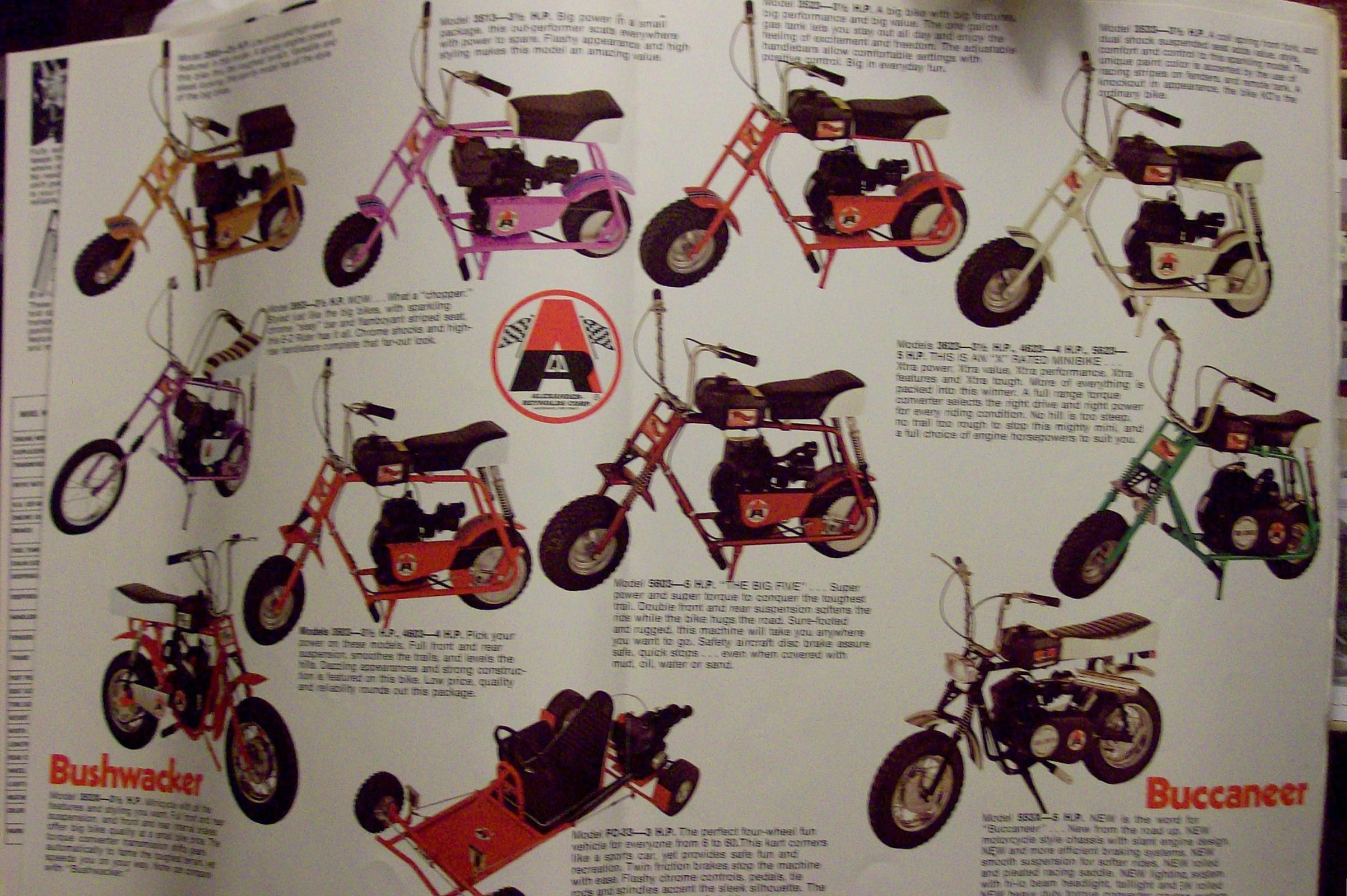 vintage mini bike brands
